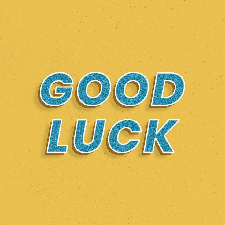 the words good luck are cut out of paper