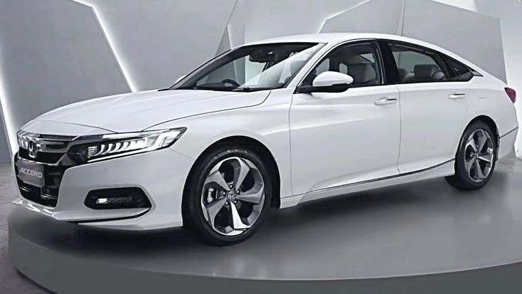 the new honda accord sedan is on display