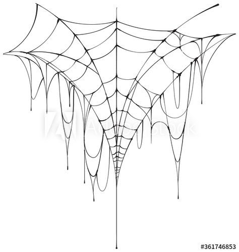 an abstract spider web pattern on white background