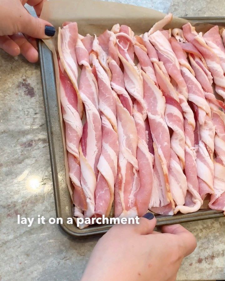 Bacon On Stick, Bacon For Breakfast Ideas, Bacon On Grill, Breakfast Brunch Recipes Ideas, Bacon For A Crowd Brunch Recipes, Bacon Dishes Breakfast, Recipes With Crumbled Bacon, Meal Ideas With Bacon, Cinnamon Rolls And Bacon