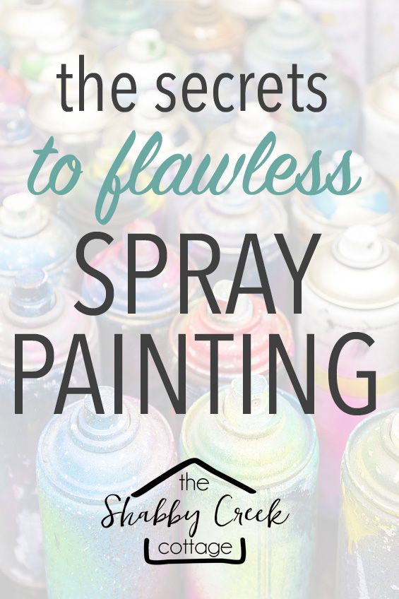 spray paint with the words, the secrets to flavless spray painting on it