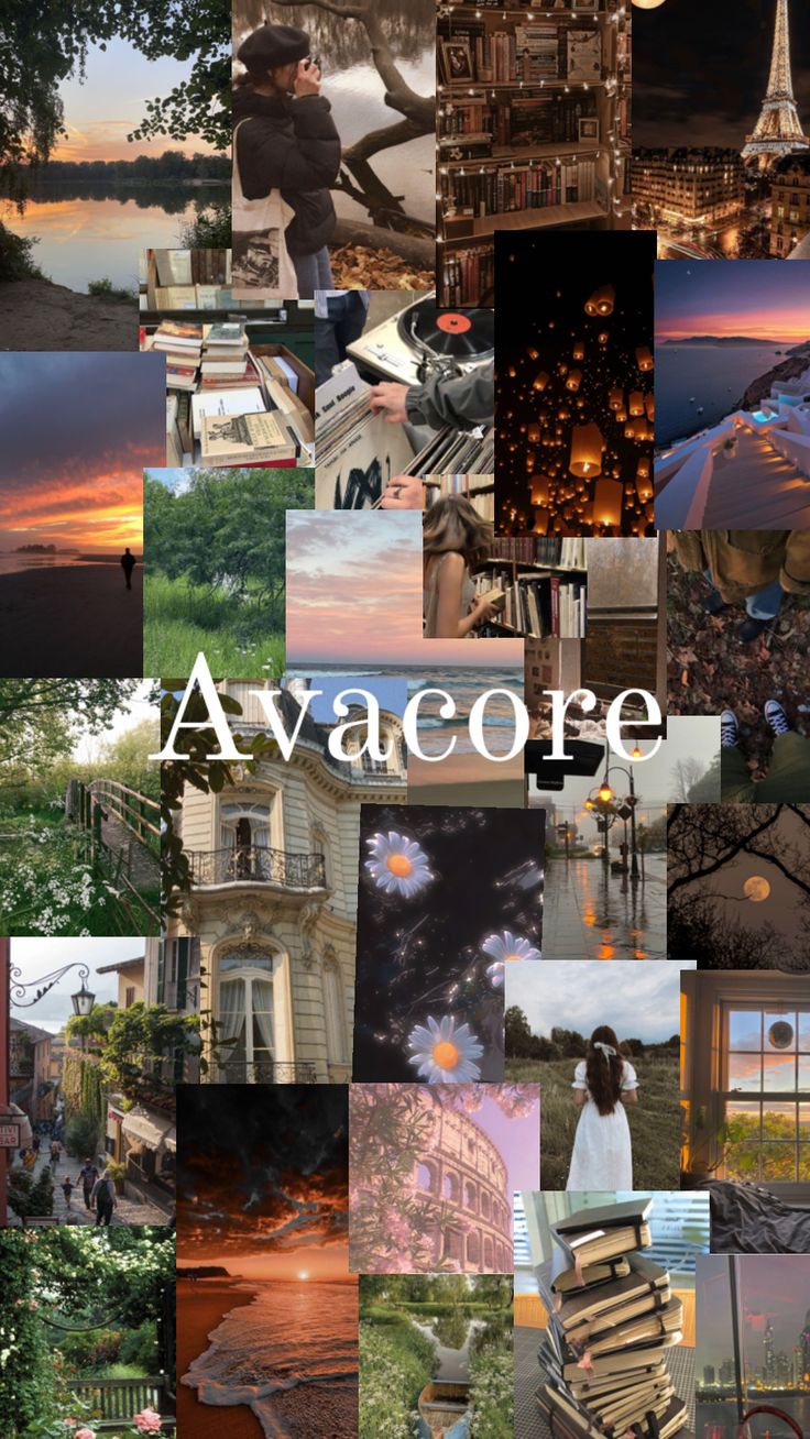 a collage of photos with the words avacore