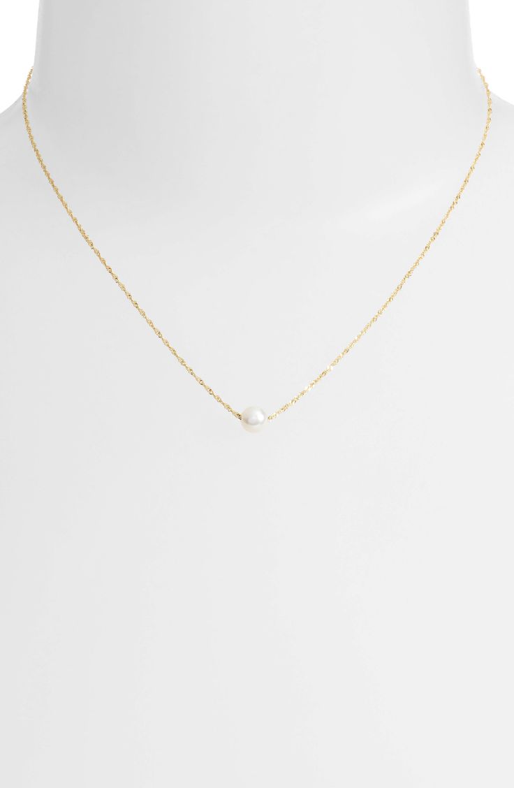 Just as there are two sides to every person, there are two chain styles supporting a single, luminous freshwater pearl pendant on this unique necklace. A sleek, contemporary box chain and a delicate rope chain both support the pearl pendant. Style Name:Poppy Finch Contrast Chain Pearl Pendant Necklace. Style Number: 6117562. Classic Pearl Jewelry, Small Pearl Necklace, Minimalist Pendant, Unique Necklace, Pearl Pendant Necklace, Pearl Size, Gold Pearl, Unique Necklaces, Box Chain