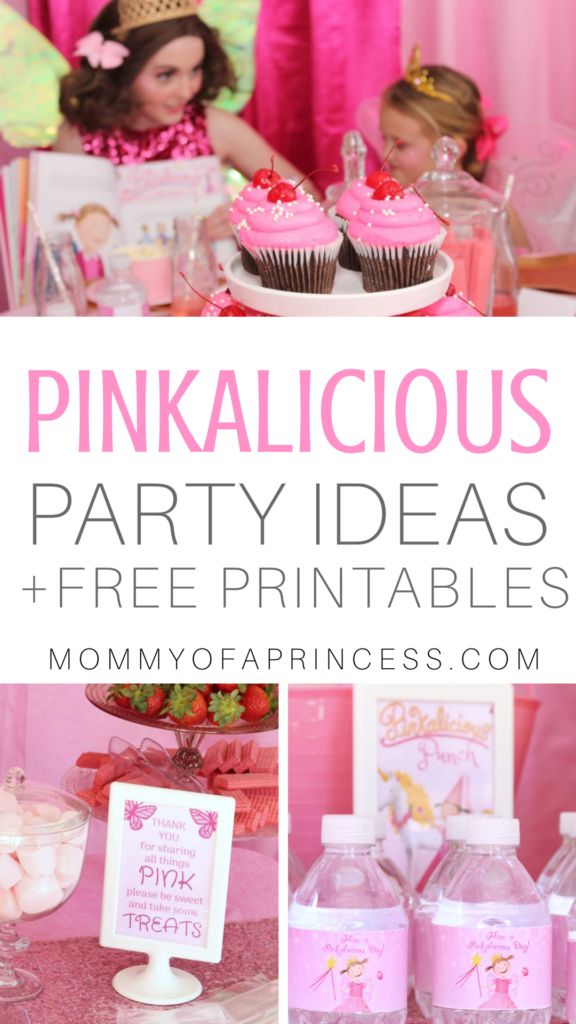 pink princess party ideas and free printables