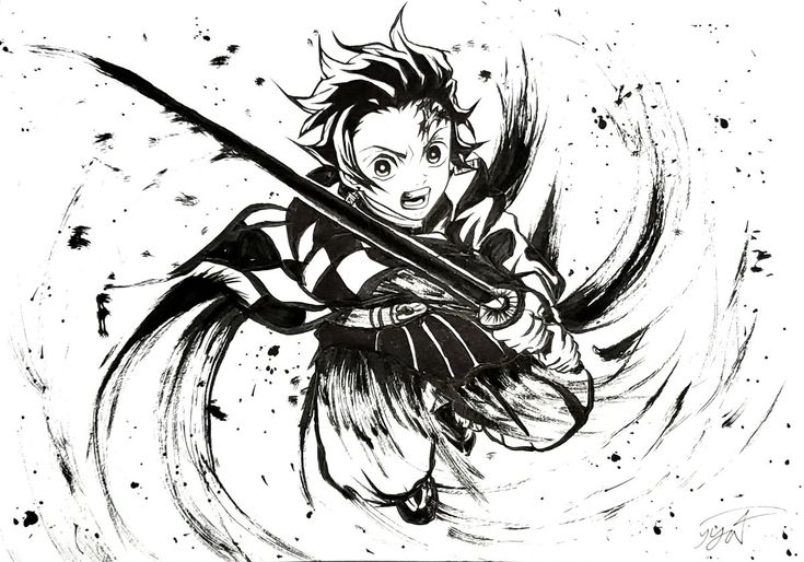 Demon Slayer Drawing, Tattoo Anime, Demon Slayer Art, Easy Doodle, 1080p Anime Wallpaper, Abstract Art Wallpaper, Easy Doodle Art, Blackwork, Doodle Art