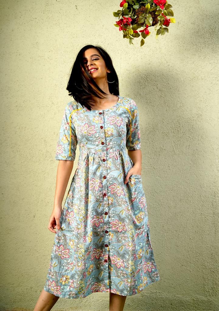 Maternity Cotton Dress, Cotan Dress Idea, Simple Cotton Dress Pattern Indian, Cotton Dress Pattern Indian Summer, Cotton Dress Designs Casual, Cotton Dress Designs Patterns, Cotton Frock Designs For Women, Cotton One Piece Dresses, Western Dresses For Women One Piece