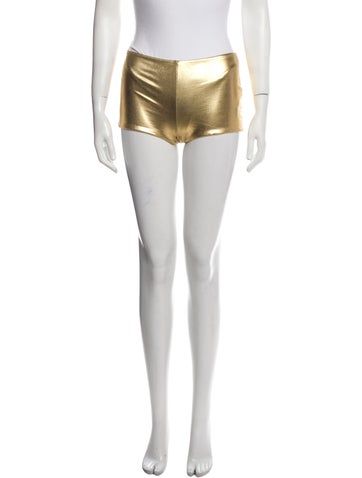 Saint Laurent ShortsGold & MetallicMid-RiseElasticized WaistFit:Shorts by Saint Laurent typically fit true to size. Mini Shorts, Short Outfits, Saint Laurent, Clothes For Women, Clothes