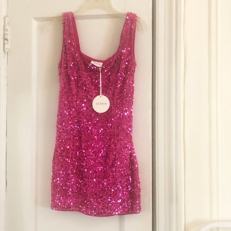 Beautiful Stunning Sequin Dress Perfect For A Night Out. If Interested Post A Comment And I Can Provide Measurement Details. Pink Glitter Dress Short Shoes, Hot Pink Short Sequin Dress, Pink Glass Dress, Keep Your Shine Sequin Mini Dress - Blush, Sequin Dress With Pink Heels, Cheap Sequin Dress, Pink Fitted Glitter Dress, Pink Sparkle Dress Party, Pink And Blue Sparkly Dress