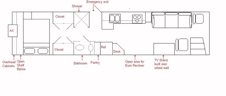 the floor plan for a mobile home with an attached kitchen and living room, including a dining