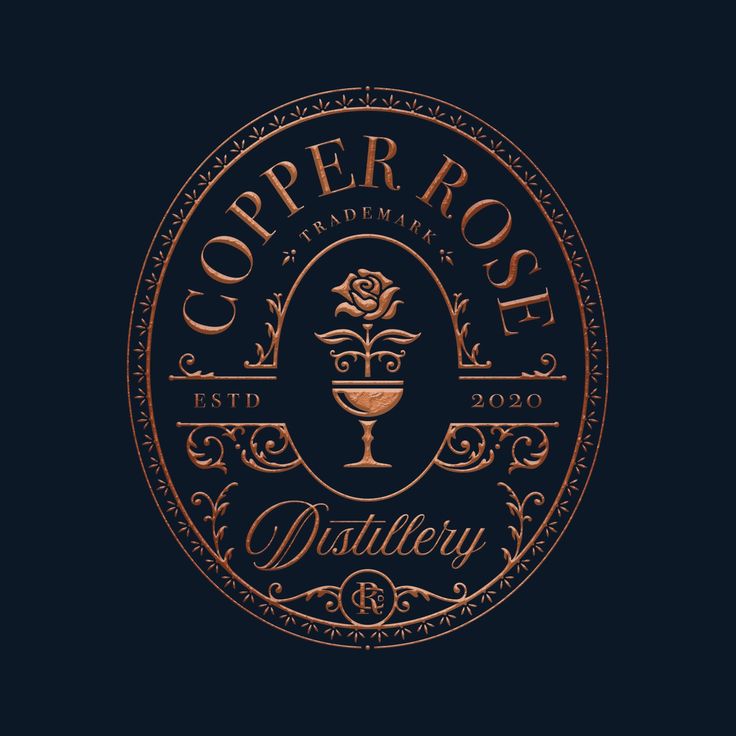 the logo for copper rose winery