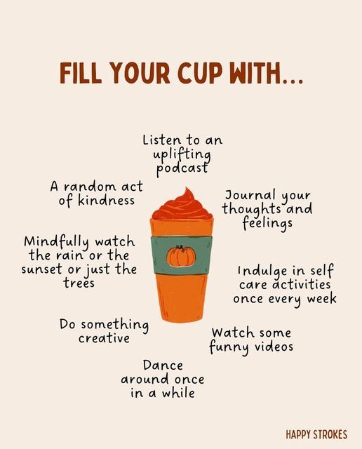 HAPPY STROKES © on Instagram: "“Kindness is like coffee it awakens your spirit and improves your day. Fill your cup with both.” Today, fill your cup with sunshine, love and laughter. Have an awesome day 🧡 #selfcare #selflove #love #loveyourself #mentalhealth #wednesdaywisdom #motivation #october #wellness #fallvibes #positivevibes #inspiration #happiness #mindfulness #healing #instagood #positivity #quotes #happy #meditation #mindset #wednesday #healthylifestyle #instagram #mentalhealthawarene Fill Your Cup Quote, Fill Up Your Cup, Practice Kindness, Minimalism Challenge, Soul Tribe, Self Esteem Activities, Fill Your Cup, Have An Awesome Day, Sunshine Love