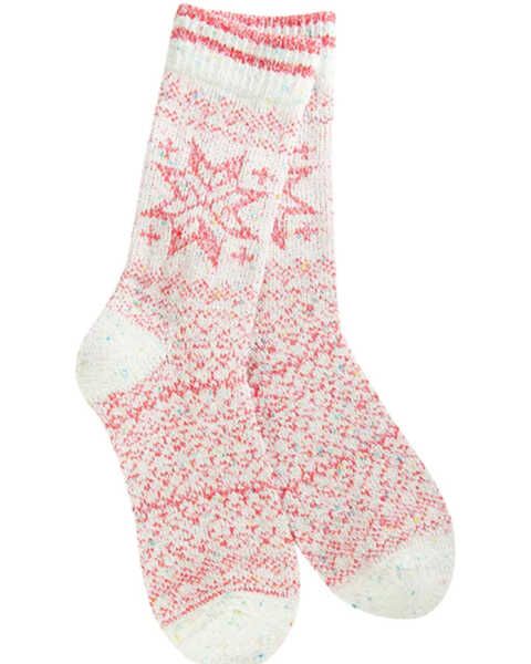 World's Softest Women's Red Weekend Holiday Confetti Crew Sock | Boot Barn Holiday Boots, Facebook Style, Women Crew Socks, Vintage Soul, Soft Sock, Holiday Patterns, Winter Socks, Crew Sock, Stocking Stuffer Gifts