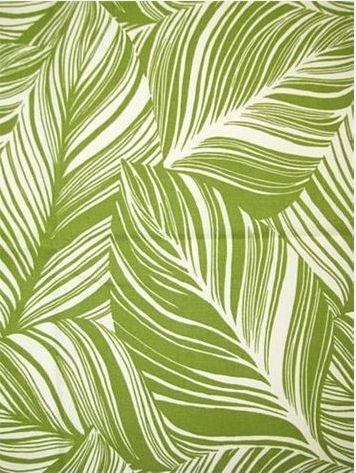 a green and white leaf print fabric