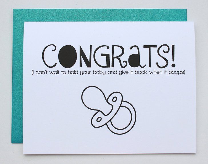 congratulations card with handwritten congrats in black and white on the front, against a teal background