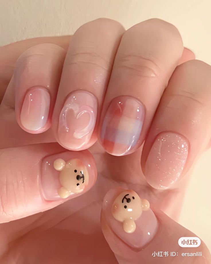 Nails Care, Cute Simple Nails, Korean Nails, Aesthetic Nails, Nail Box, Nail Polish Art, Blush Nails, Cute Gel Nails, Apple Phone Case