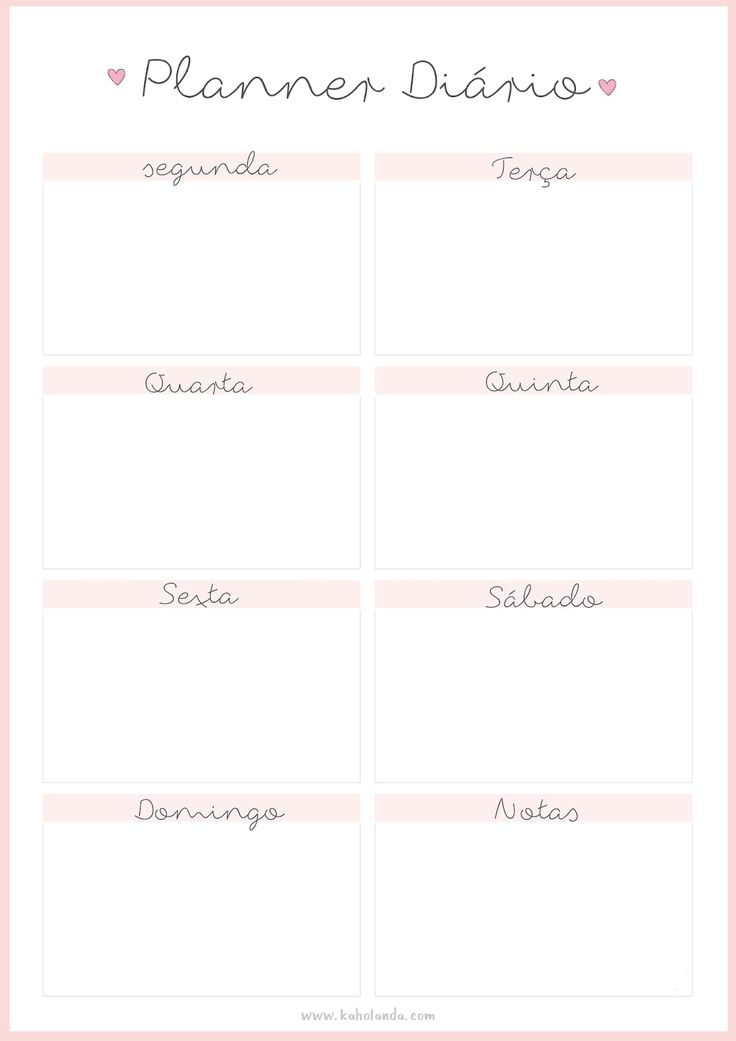 a printable planner with the names of different items in spanish, english and spanish