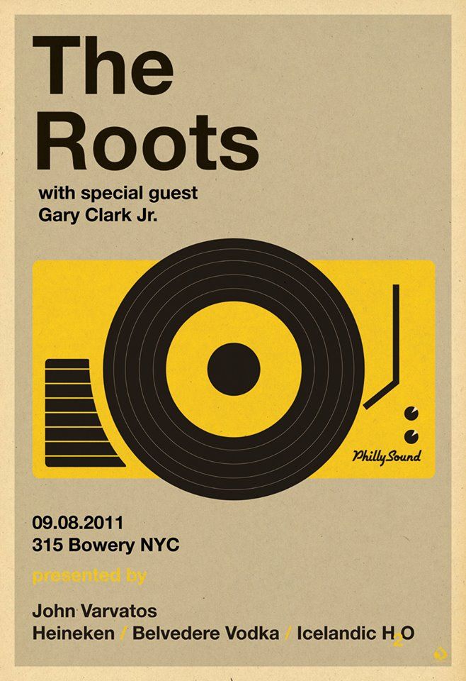 the roots poster with special guest gary clark jr