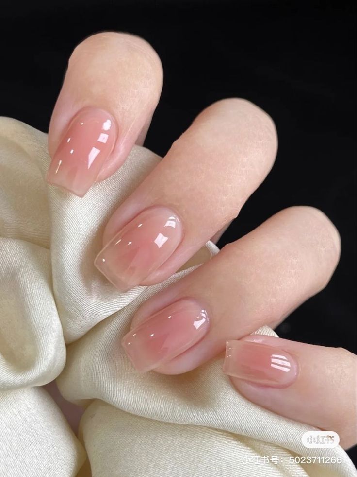 Nails Art Simple, Jelly Nail, Classy Nail, Milky Nails, Asian Nails, Hello Nails, Aesthetic Nails, Nice Nails, Casual Nails