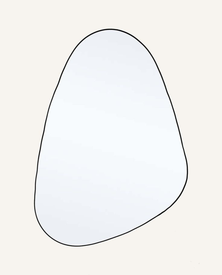 an image of a mirror that is drawn in black and white