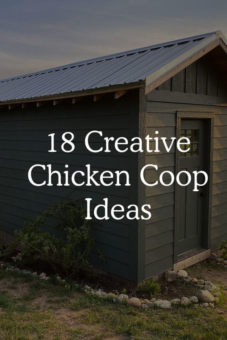 18 Incredibly Creative Chicken Coop Ideas - Fresh Exchange Small Yard Chicken Coop, Diy Chicken Coops Easy, Recycled Chicken Coop Ideas, Chicken Hen House, Decorating Chicken Coop Ideas, Custom Chicken Coop, Low Budget Chicken Coop Ideas, Chicken Coop Exterior Ideas, Chicken And Bunny Coop