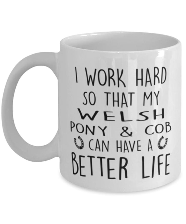 a coffee mug that says i work hard so that my korean bobtail can have a better life