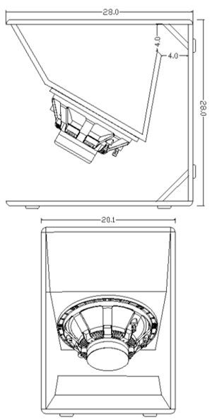 the drawing shows an open door and a closed door with a small window on one side