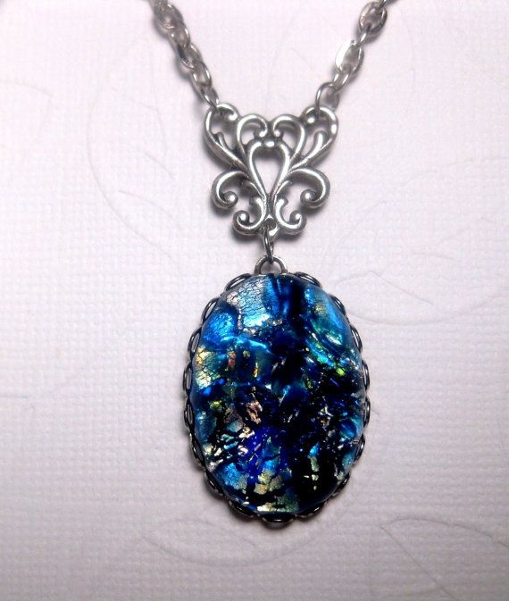 Blue Japanese Water Opal Necklace by FashionCrashJewelry on Etsy Water Opal, Fandom Jewelry, Japanese Water, Blue Fire Opal, Sea Jewelry, Opal Pendant Necklace, Cluster Necklace, Solitaire Necklaces, Emerald Necklace