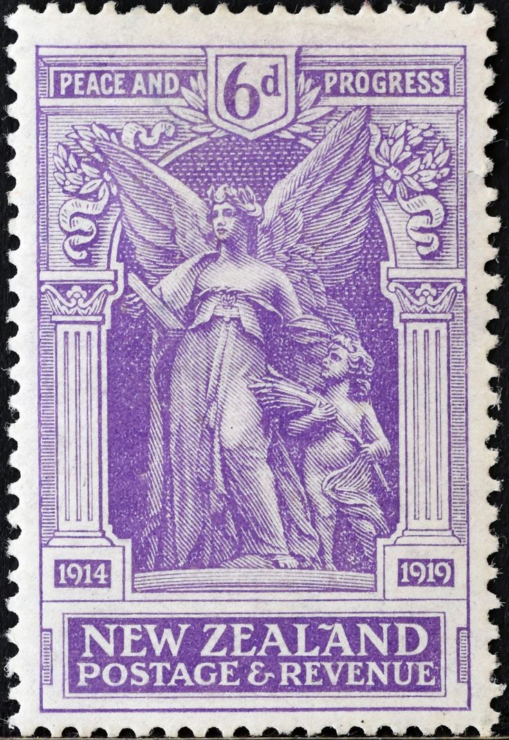 the new zealand postage stamp shows an angel holding a child