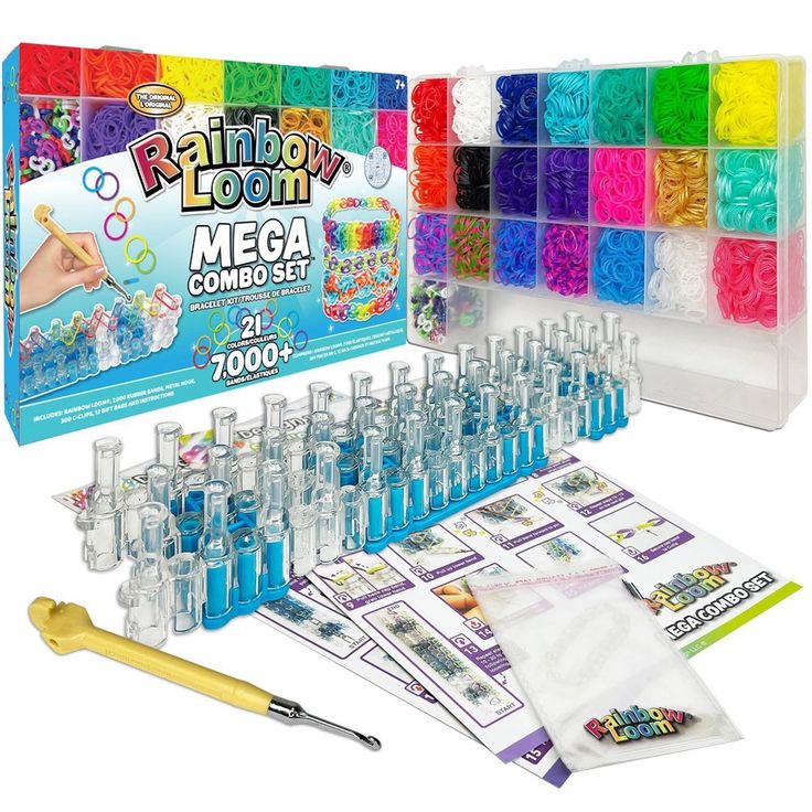 the rainbow room mega combo set includes all kinds of beads, pens and glues