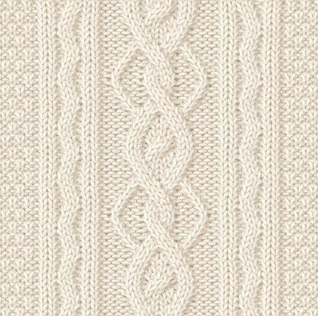 a white knitted wallpaper with an intricate design