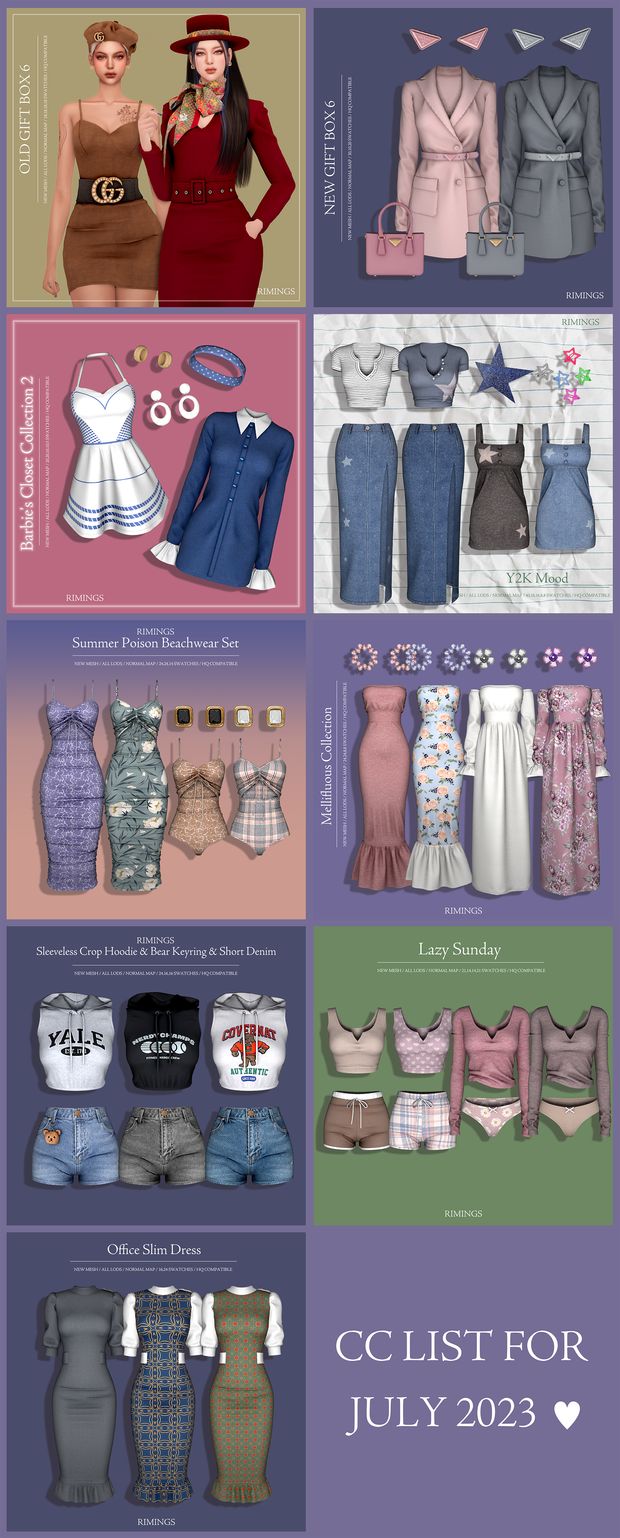 several different types of clothes are shown in this graphic style, including dresses and bras