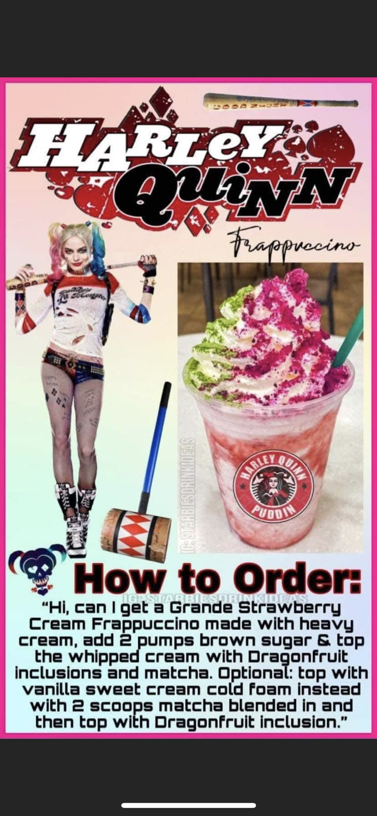 an advertisement for harley's own ice cream parlor, with the caption how to order