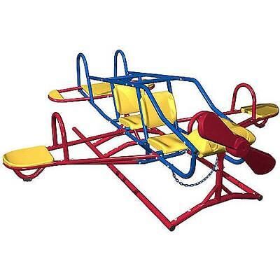 an image of a children's playground set with swings and slides on white background