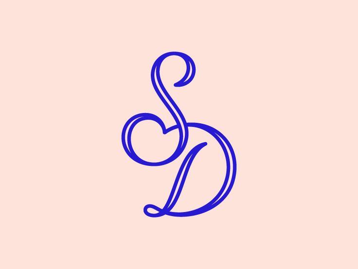 the letter s in blue ink on a pink background