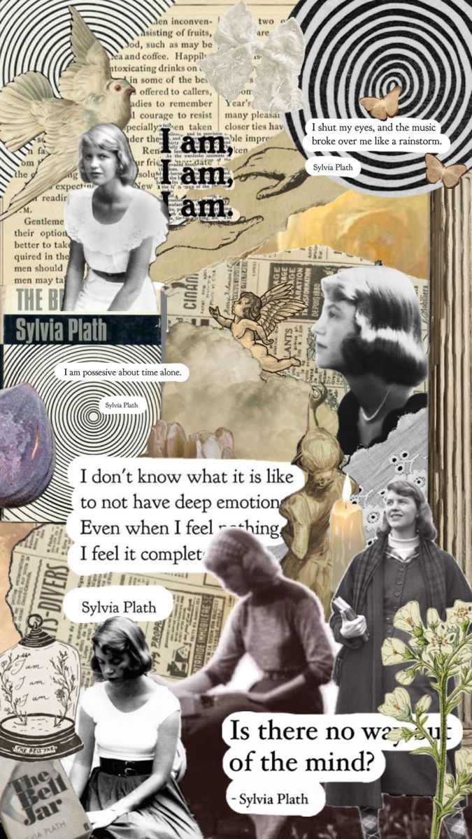 a collage of images with words and pictures on the bottom, including an image of a woman's face