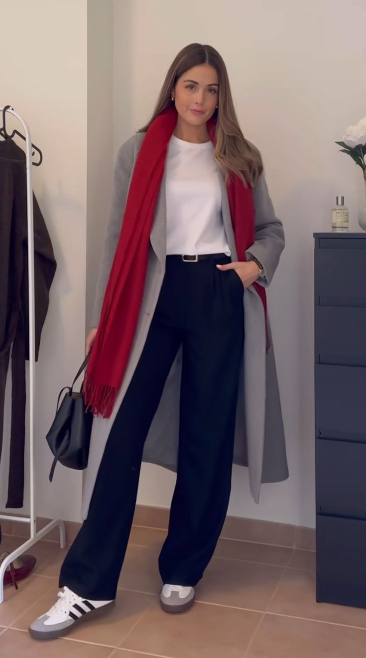 Formal Coat Outfit, Deep Winter Office Outfit, Fall Outfits 2024 Office, Winter Outfits 2024 Women Trends, Culottes Outfit Winter, Outfit Formal Invierno Mujer, Winter Formal Outfits For Women, Winter Formal Outfits, Winter Casual Outfit For Women