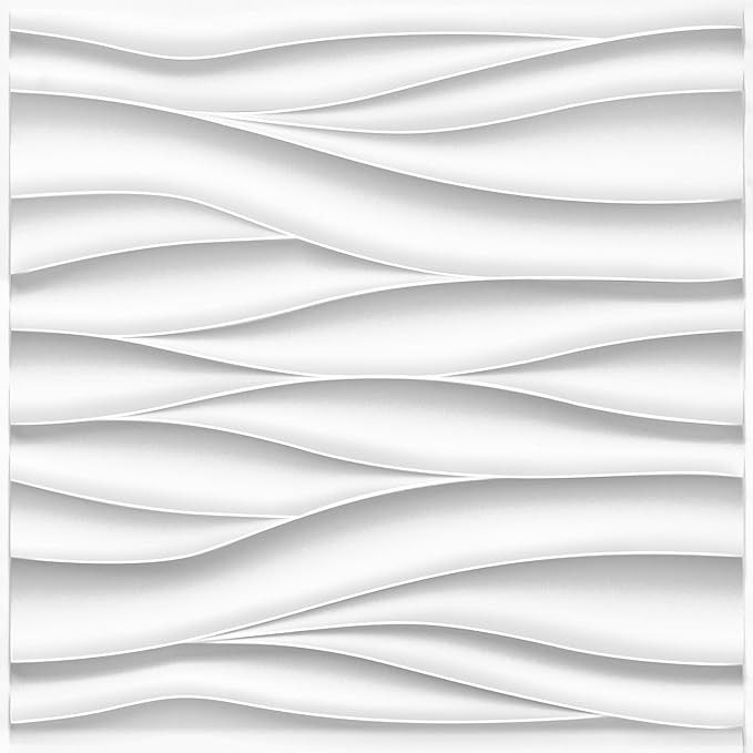 an abstract white wallpaper with wavy lines in the shape of waves on top of each other