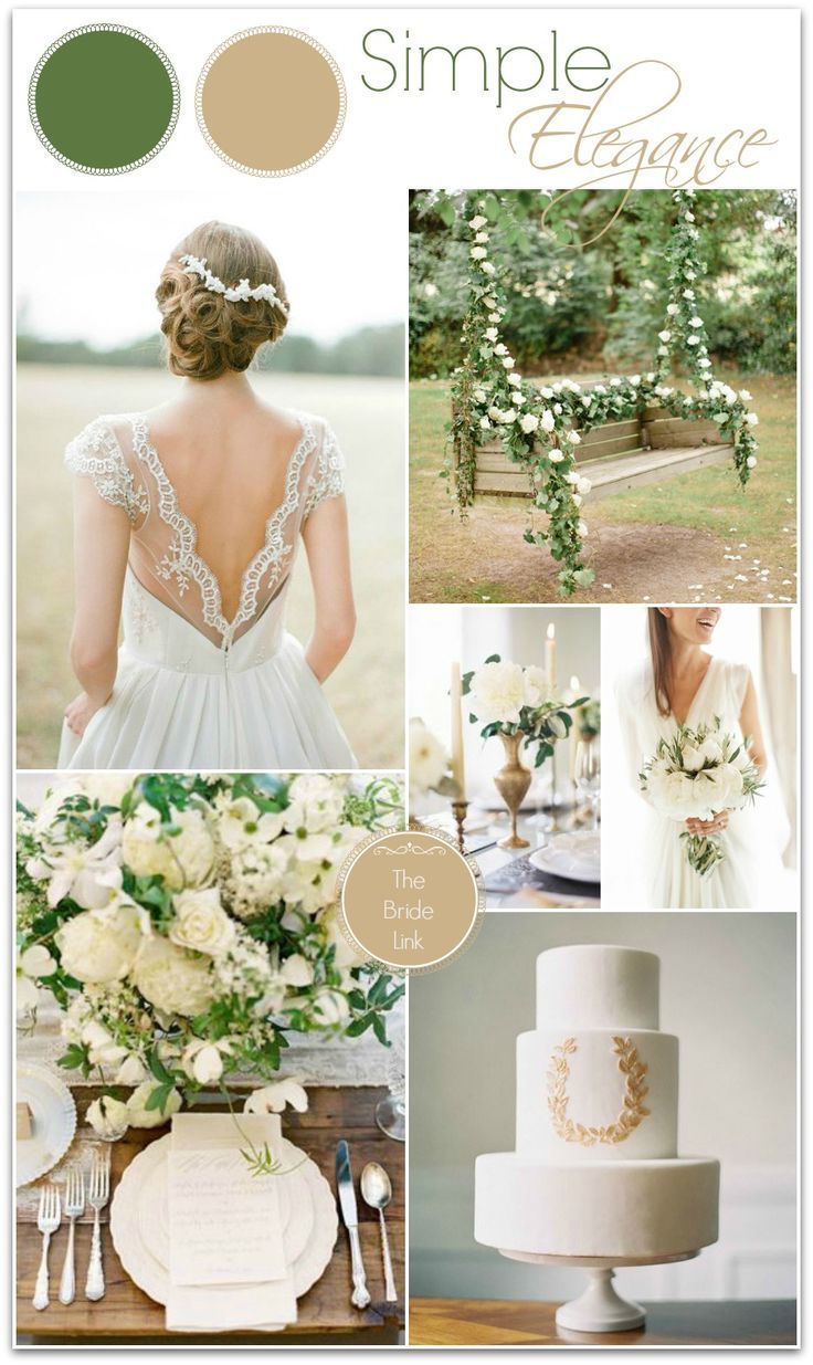 a wedding color scheme with white flowers and greenery