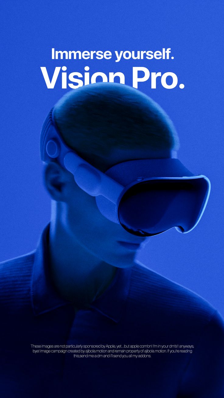 a man with a visor on his head and the words immersion pro in front of him