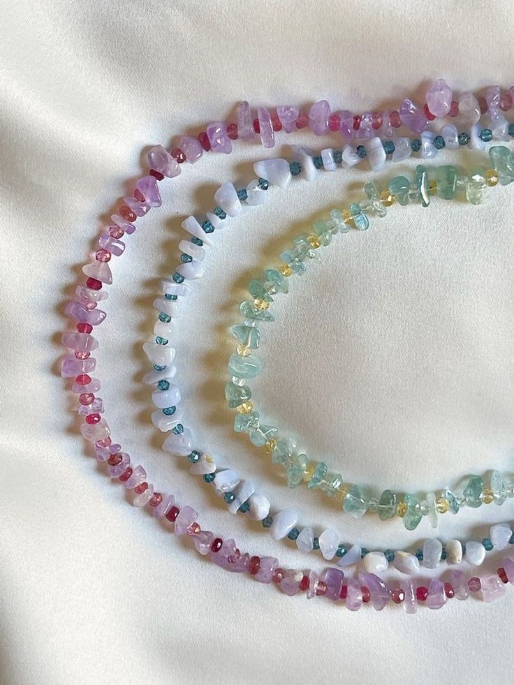 Gem Beads Jewelry, Gem Necklace Stones, Stone Beads Jewelry, Semi Precious Stone Necklace, Crystal Bead Necklace Diy, Pink Gemstone Beaded Necklace, Gemstone Beaded Jewelry, Crystal Bead Jewelry Diy, Making Necklaces With Beads