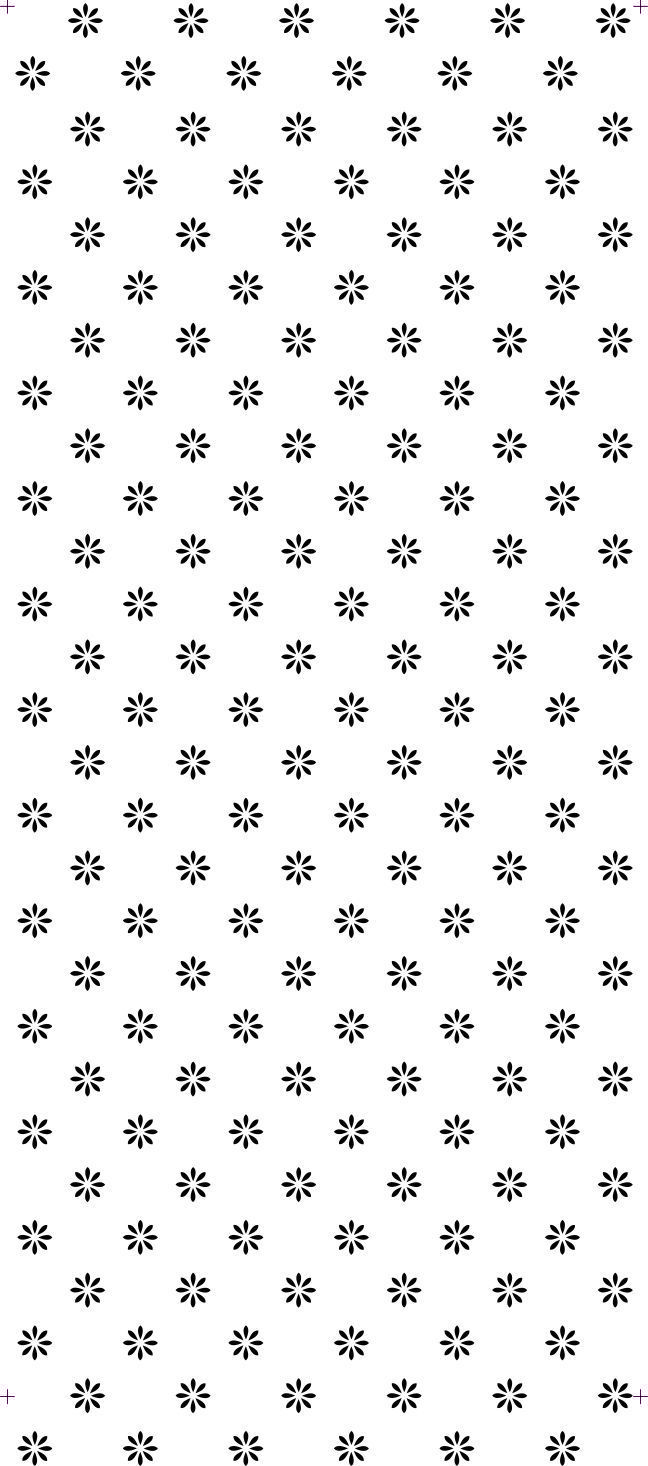 a white background with black flowers on it