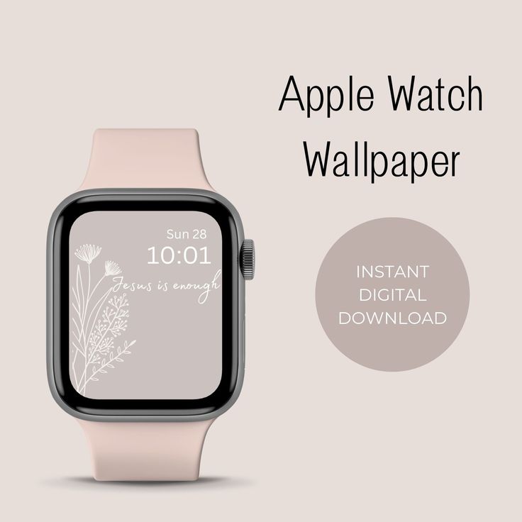 the apple watch wallpaper is displayed with an image of flowers