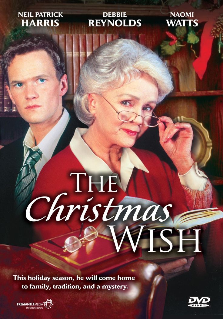 the christmas wish dvd cover with an older woman holding a book and man in suit