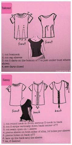 the instructions for how to sew a shirt with short sleeves and back buttons on it