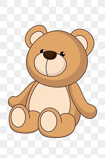 a brown teddy bear sitting on top of a white background png and psd