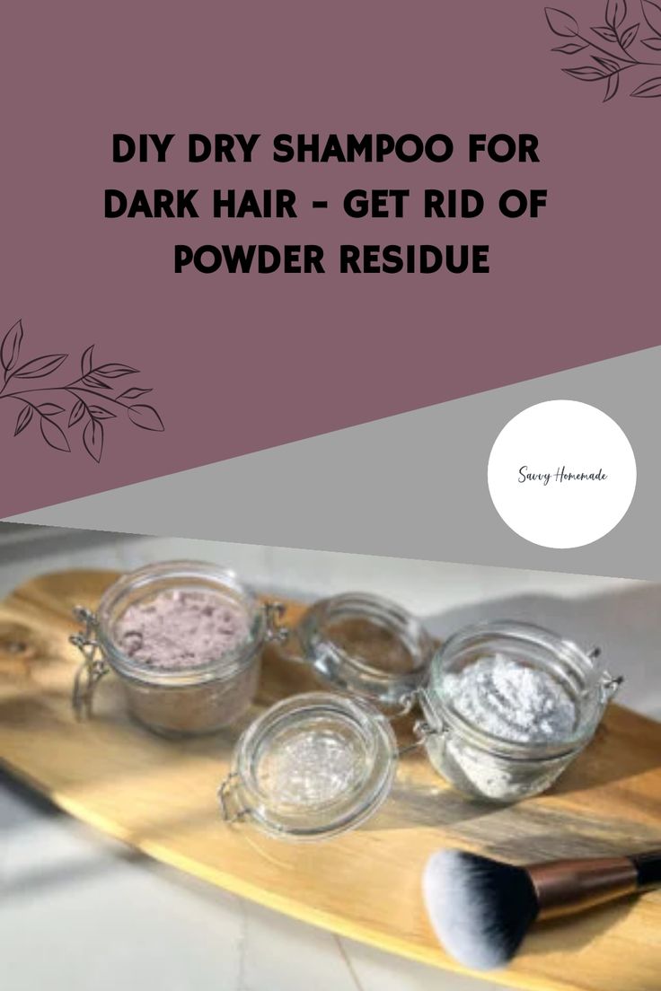 DIY Dry Shampoo For Dark Hair - Get Rid Of Powder Residue Homemade Dry Shampoo For Dark Hair, Shampoo For Red Hair, Dry Shampoo For Dark Hair, Dry Shampoo Dark Hair, Homemade Dry Shampoo, Natural Dry Shampoo, Skincare Recipes, Making Cosmetics, Homemade Things