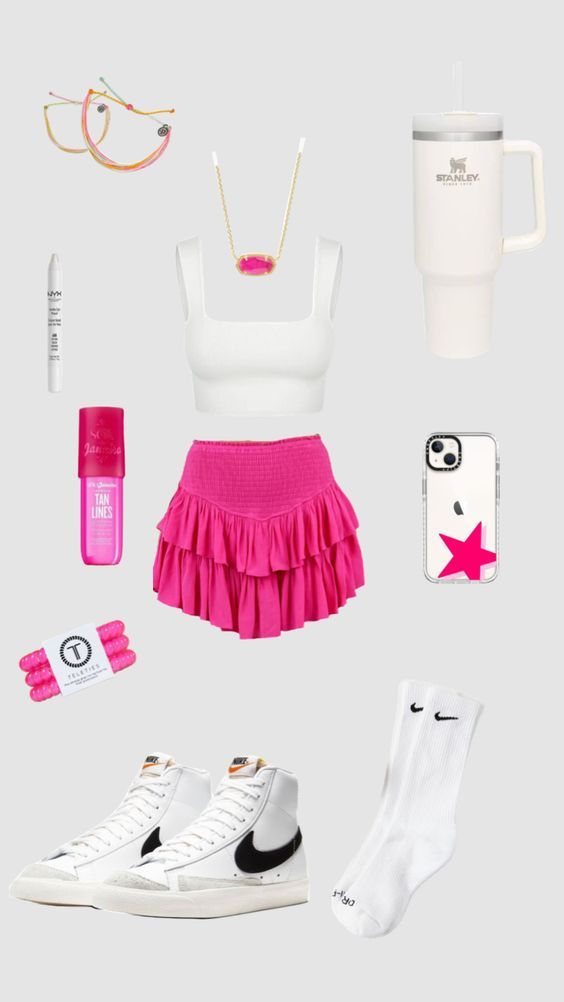 preppy outfit Preppy Girl Outfits, Pink Concert, Preppy Outfits For School, Preppy Inspiration, Oufits Casual, Preppy Summer Outfits, Preppy Girl, Casual Preppy Outfits, Trendy Outfits For Teens