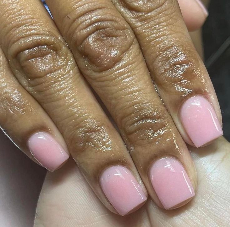 Light Pink Overlay Nails, Soft Pink Overlay Nails, Super Short Cute Nails, Soft Pink Acrylic Nails Short, Extra Short Gel Nails, Short Overlay Nails, Super Short Nails Ideas, Maternity Nails, Super Short Nails