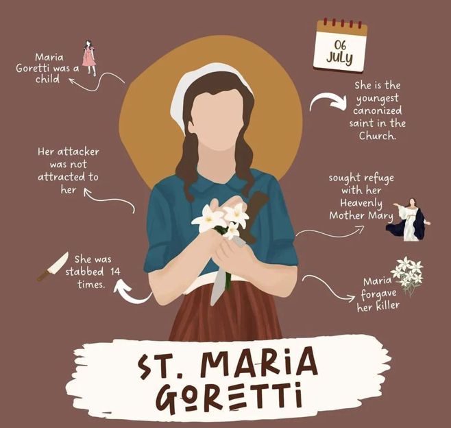 st maria grettii is depicted in this graphic by the artist, and has many other things to say about her