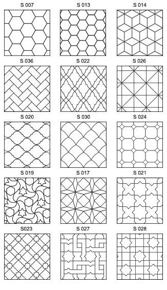 the different patterns and sizes of wallpapers are shown in this diagram, which shows how